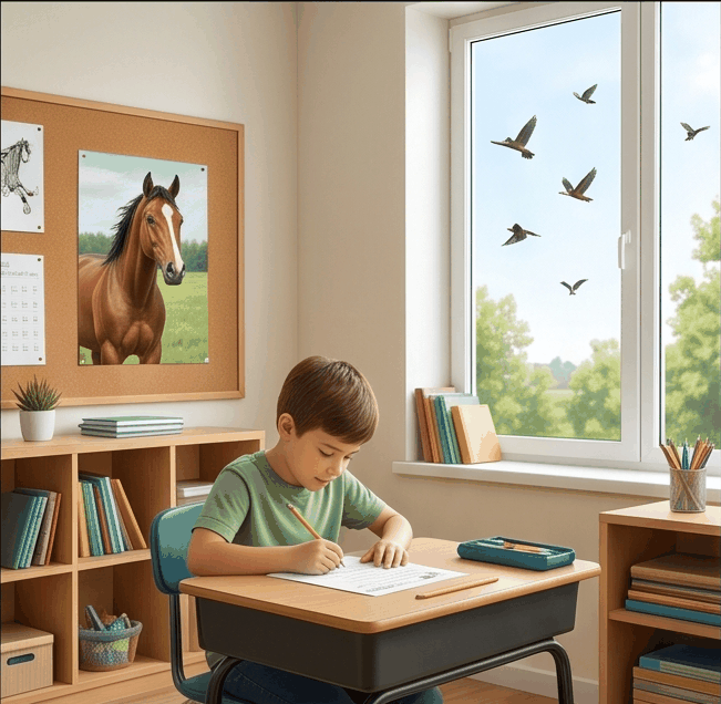 Vocabulary context scene