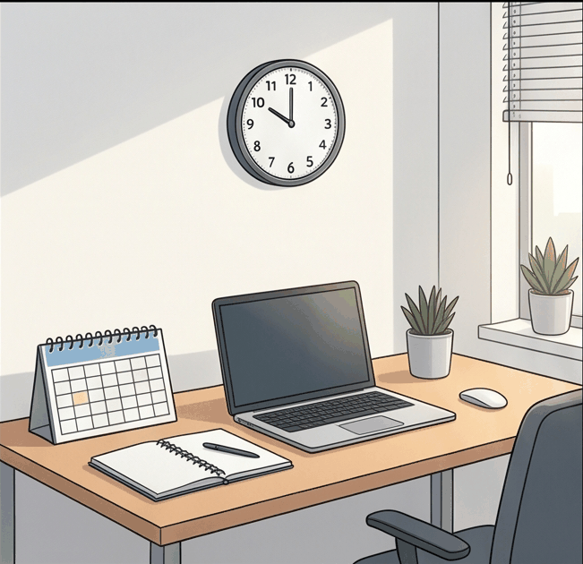 Daily work schedule